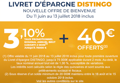 Offre PSA Banque Juin 2018